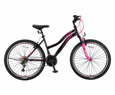 Bicicleta MTB Umit Adeline Lady, Culoare Negru/Roz , Roata 26&amp;quot;, OtelPB Cod:2648000001 foto