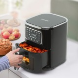 Friteuza fara ulei Bewello, 5 L, 1450 W, economiseste timp si energie
