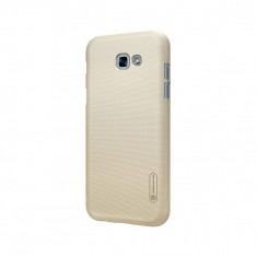 Husa Nillkin Super Frosted Shield Aurie + Folie Sticla Pentru Samsung Galaxy A5 A520 (2017) foto