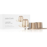 ester &amp; erik accessories shiny rose gold sfeșnic medium 2,2 cm 2 buc