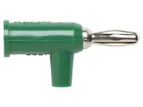 Mufă Banană Verde 4mm 15A 60VDC Neizolată