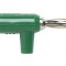 Mufă Banană Verde 4mm 15A 60VDC Neizolată