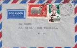 FILATELIE TEMATICA - PLIC URUGUAY TEMATICA FAUNA AIRMAIL, Stampilat