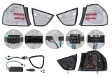 Set lampi spate, stopuri Bmw Seria 3, 08.2012, Sedan, montare spate, stanga+dreapta, indicator dinamic; LED; crom, transparent; Tuning; Omologare