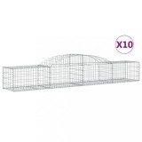 Cumpara ieftin Cosuri gabion arcuite, 10 buc., 300x50x40/60cm, fier galvanizat