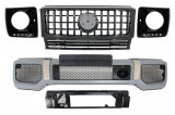 Ansamblu Bara Fata pentru Mercedes G-Class W463 (1989-2012) cu Grila Centrala GT-R Panamericana Design Performance AutoTuning, KITT