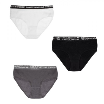 Set Chilotei Copii, 3 Bucăți, Bumbac Ribbed, Multicolor, Elastic &amp;Ccedil;&amp;times;Forever Awesome&amp;Ccedil;Ł foto