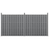 [neu.holz]&reg; Gard Jupiter 2 panouri, 185 x 376 cm, WPC, gri HausGarden Leisure