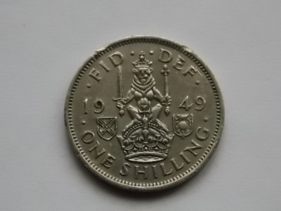 ONE SHILLING 1949 GBR-(Scottish Crest) foto