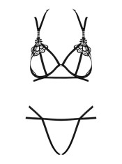 Set Lenjerie Fantezie Sexy Badossa, Negru,&nbsp; S/M