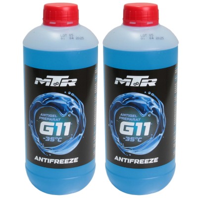 Pachet 2 litri antigel diluat MTR G11 albastru foto