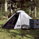 VidaXL Cort camping cupolă 2 persoane alb, țesătură opacă, impermeabil