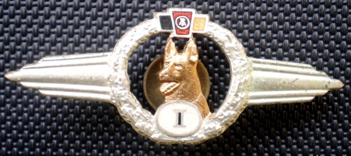 II.008 INSIGNA MILITARA GERMANIA DDR RDG CAINE MILITAR CLS. I GRENZTRUPPEN