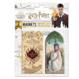 Cumpara ieftin Set 2 Magneti Frigider Harry Potter Marauder&#039;s Map IdeallStore&reg; 5.5x8cm, decorativi, licentiati