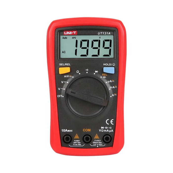 multimetru digital, UNI-T, UT131B, 0.1...200mV-0.25kV, 0.1...200&micro;A-10A