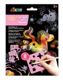 Cumpara ieftin Set de razuit cu sabloane - Unicorni, Avenir
