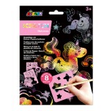 Set de razuit cu sabloane - Unicorni
