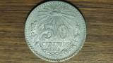 Mexic - moneda de colectie rara argint 720 - 50 centavos 1925 - an rar, pentru cunoscatori, calitate foarte buna !