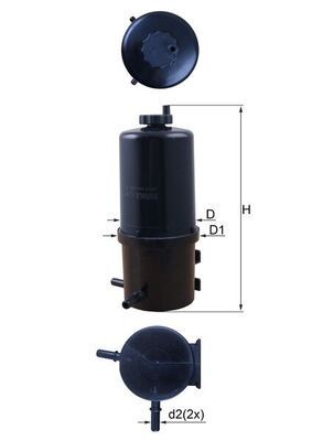 MAHLE KL 787 filtru combustibil