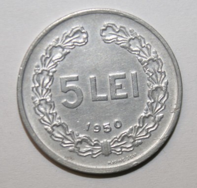5 LEI 1950 . DETALII EXCELENTE . foto