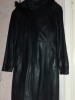 Geaca piele, Negru, 38