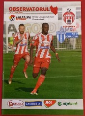 Program meci fotbal SEPSI OSK SFANTU GHEORGHE-&quot;U&quot; CRAIOVA (19.09.2017)