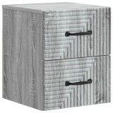 vidaXL Dulap de noapte suspendat Sonoma gri 34,5 x 33 x 40 cm 898647