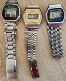Lot de 3 ceasuri digitale vintage &ndash; Stil retro