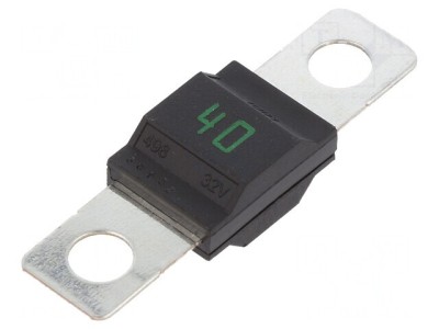 Siguranță auto 40A 32VDC șurub M5 41mm cupru MIDI foto