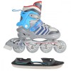 Role Reglabile 4in1 Nils Extreme NH18192 Gri/Albastru, Marime L(39-43), ABEC 7, PU 76mm/82A