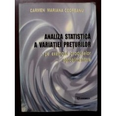 Analiza statitistica a variatiei preturilor pe exemplul produselor agroalimentare