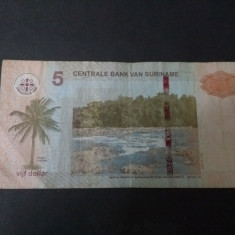 SV * Suriname (Curacao) FIVE DOLLARS / 5 DOLARI 2010 +/- F