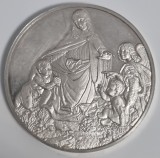 Medalie argint 925 &ldquo;La Vergine delle Rocce&rdquo; Leonardo da Vinci 1483 - 65.85g