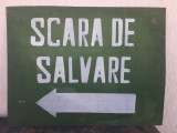 HST Tablă vopsită Scara de salvare Rom&acirc;nia comunistă decor industrială