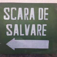 HST Tablă vopsită Scara de salvare România comunistă decor industrială