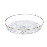 Tava decorativa eleganta Pufo Elegance pentru servire aperitive, prajituri, fructe, 21 cm