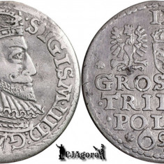 1592, Trojak / 3 Grosze - Sigismund al III-lea Vasa - Regatul Poloniei