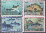 Timbre cu pești din Algeria