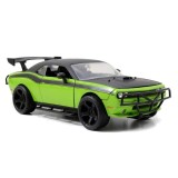 Model Rychle a Zběsile Dodge Challenger SRT8 off road 1:24 zeleno čern&yacute; - 1:24 ( d&eacute;lka cca 17 cm )