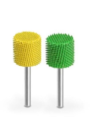 Biax sculptura lemn SABURR - Cap cilindric 13 mm fața activă, Granulatie Saburr ASPRA - VERDE foto