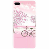 Husa silicon pentru Apple Iphone 7 Plus, Pink Spring