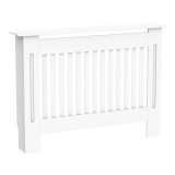 HOMCOM masca de calorifer, din lemn MDF, 112x19x81cm, alb | AOSOM RO