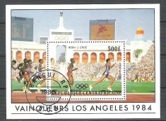 Central African Republic 1985 Sport, perf. sheet, used R.021