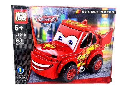 Set constructie Fulger McQueen Racing Speed L7016 93 piese foto