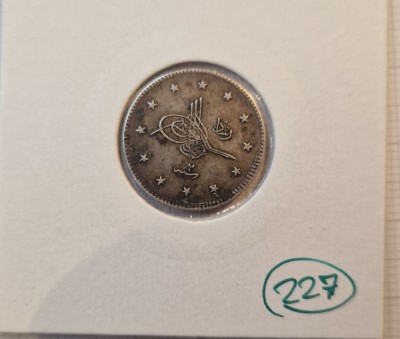 227 Ottoman Empire Otoman, 2 Kurus 1327, Mehmed V, KM#749, Argint foto