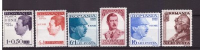 1940 - Carol II - 10 ani de domnie, serie neuzata foto