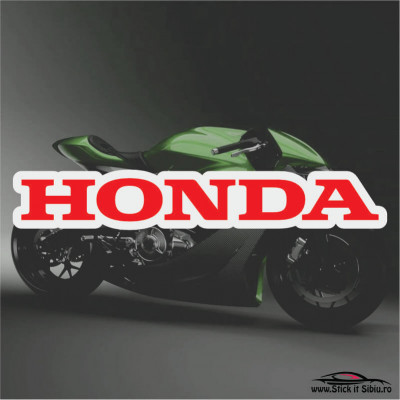 HONDA-MODEL 2-STICKERE MOTO - 15 cm. x 2.43 cm. foto