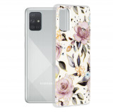 Techsuit - Marble Series - Samsung Galaxy A71 4G alb