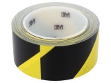 Bandă de avertizare galben-negru autoadezivă 33m x 50mm
