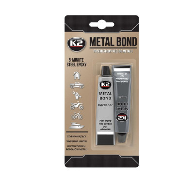 Adeziv epoxidic pentru metal bicomponent Metal Bond K2 56g Garage AutoRide foto